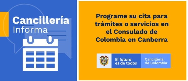 Programe su cita para trámites o servicios en el Consulado de Colombia 