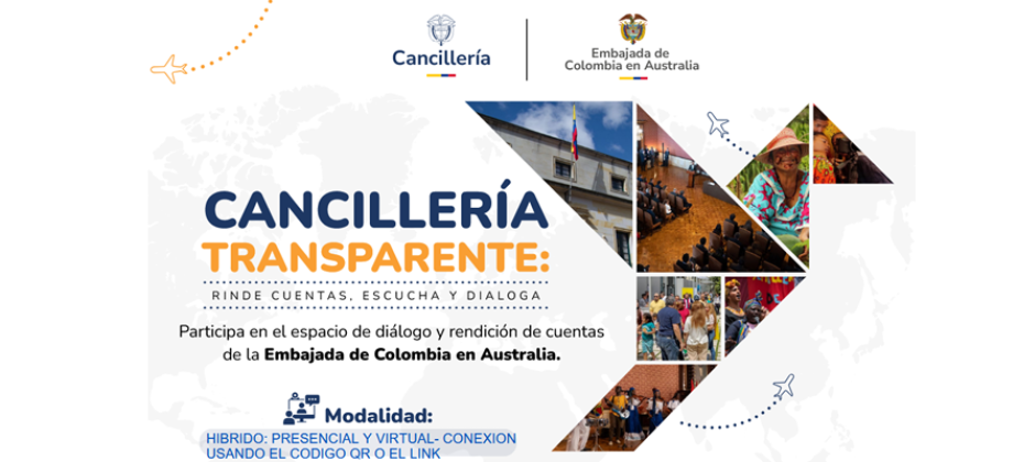 Invitación a la rendición de cuentas Embajada de Colombia en Australia