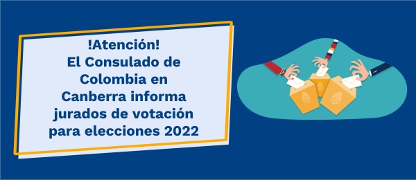 Designación jurados de votación en Canberra elecciones 2022 Colombia